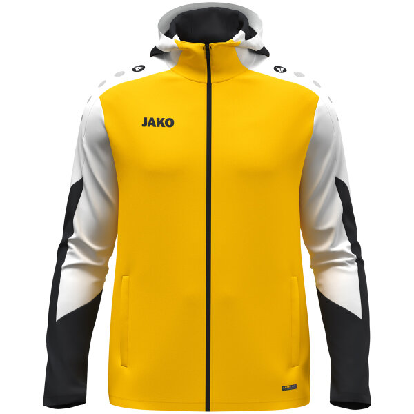 JAKO Kapuzenjacke Dynamic Damen gelb/weiß/schwarz S (34/36)