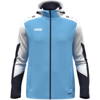JAKO Kapuzenjacke Dynamic Damen skyblue/weiß/marine S (34/36)