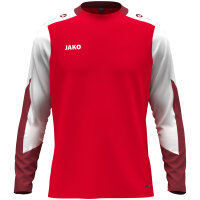 JAKO Longsleeve Dynamic rot/weiß/dunkelrot S