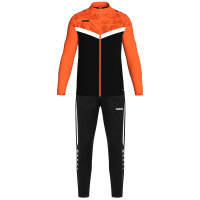 JAKO Polyesteranzug Iconic schwarz/neonorange 128
