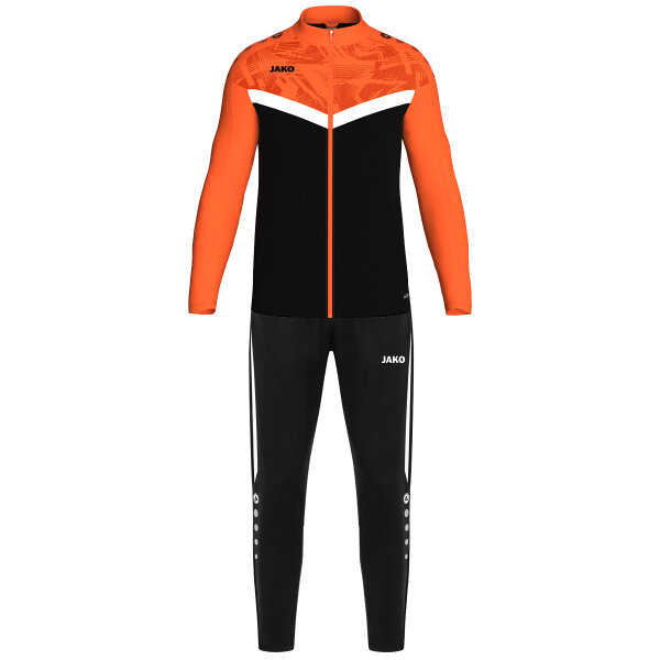 JAKO Polyesteranzug Iconic schwarz/neonorange L