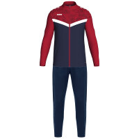 JAKO Polyesteranzug Iconic marine/chili rot L