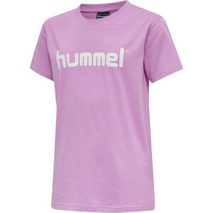 HUMMEL HMLGO KIDS COTTON LOGO T-SHIRT S/S - ORCHID - 164