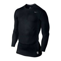 Nike CORE COMP LS MOCK YTH Schwarz