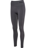 HUMMEL hmlTIF SEAMLESS HIGH WAIST TIGHTS - BLACKENED PEARL - M