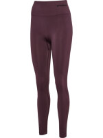HUMMEL hmlTIF SEAMLESS HIGH WAIST TIGHTS - FUDGE - XL