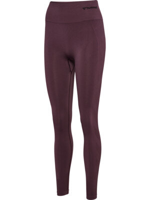HUMMEL hmlTIF SEAMLESS HIGH WAIST TIGHTS - FUDGE - M