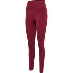 HUMMEL hmlTIF SEAMLESS HIGH WAIST TIGHTS - CABERNET - XS