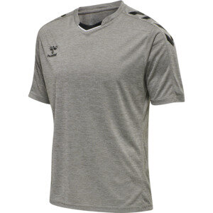 HUMMEL hmlCORE XK POLY JERSEY S/S - GREY MELANGE - XS
