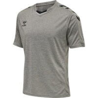 HUMMEL hmlCORE XK POLY JERSEY S/S - GREY MELANGE - XS