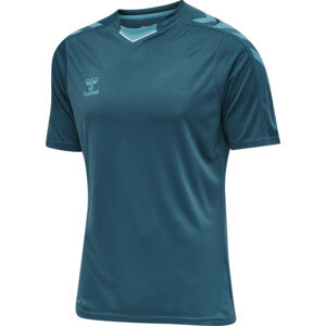 HUMMEL hmlCORE XK POLY JERSEY S/S - BLUE CORAL - XS