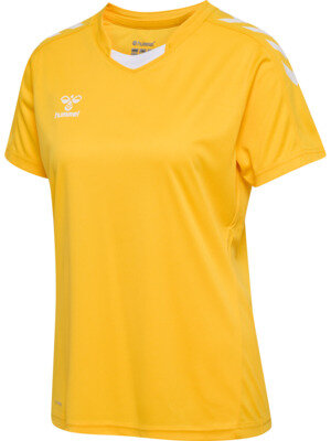 HUMMEL hmlCORE XK POLY JERSEY S/S WOMAN - SPORTS YELLOW - M
