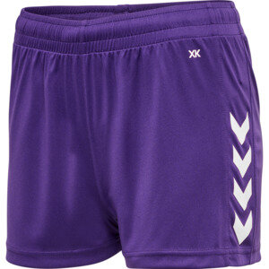 HUMMEL hmlCORE XK POLY SHORTS WOMAN - ACAI/WHITE - L