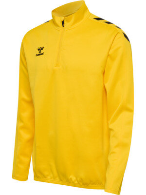 HUMMEL hmlCORE XK HALF ZIP POLY SWEAT - SPORTS YELLOW - L