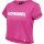 HUMMEL hmlLEGACY WOMAN CROPPED T-SHIRT - RASPBERRY ROSE - L
