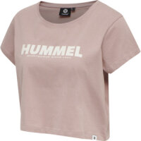 HUMMEL hmlLEGACY WOMAN CROPPED T-SHIRT - WOODROSE - XS