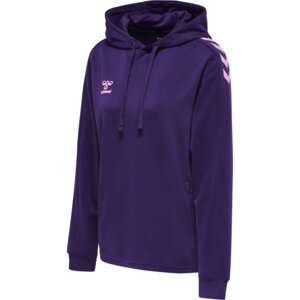 HUMMEL hmlCORE XK POLY SWEAT HOODIE WOMAN - ACAI - 3XL