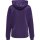 HUMMEL hmlCORE XK POLY SWEAT HOODIE WOMAN - ACAI/WHITE - 3XL