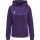 HUMMEL hmlCORE XK POLY SWEAT HOODIE WOMAN - ACAI/WHITE - 3XL