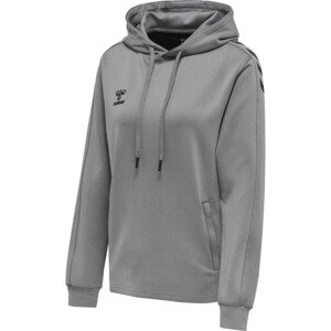 HUMMEL hmlCORE XK POLY SWEAT HOODIE WOMAN - GREY MELANGE - 3XL