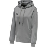 HUMMEL hmlCORE XK POLY SWEAT HOODIE WOMAN - GREY MELANGE - 3XL