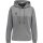HUMMEL hmlCORE XK POLY SWEAT HOODIE WOMAN - GREY MELANGE - 3XL