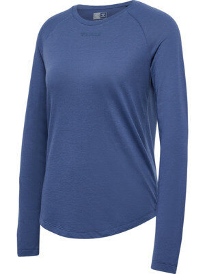 HUMMEL hmlMT VANJA T-SHIRT L/S - BLUE INDIGO - M