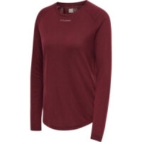 HUMMEL hmlMT VANJA T-SHIRT L/S - CABERNET - XL
