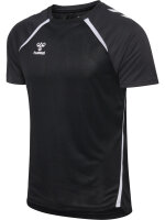 HUMMEL hmlLEAD 2.0 JERSEY S/S - BLACK/ASPHALT - L