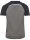 HUMMEL hmlLEAD 2.0 JERSEY S/S - STEEL GRAY/ASPHALT - 2XL