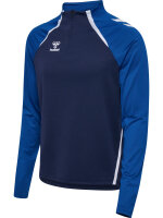 HUMMEL hmlLEAD 2.0 HALF ZIP - MARINE/TRUE BLUE - S
