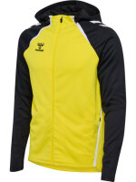 HUMMEL hmlLEAD 2.0 ZIP HOODIE - BLAZING YELLOW/BLACK - S