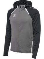 HUMMEL hmlLEAD 2.0 ZIP HOODIE - STEEL GRAY/ASPHALT - M
