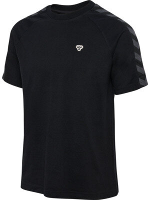 HUMMEL hmlARCHIVE LOOSE T-SHIRT S/S - BLACK/EBONY - S