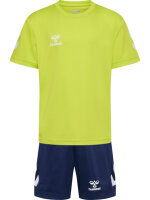 HUMMEL hmlLOGO SET KIDS - LIME PUNCH/MARINE - 140