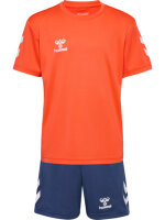 HUMMEL hmlLOGO SET KIDS - NASTURTIUM/DARK DENIM - 128