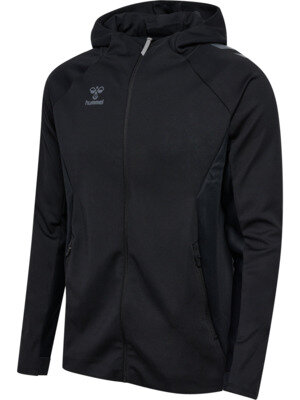 HUMMEL hmlCIMA 2.0 ZIP HOODIE - BLACK - 2XL