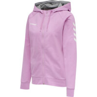 HUMMEL HMLGO COTTON ZIP HOODIE WOMAN - ORCHID - M