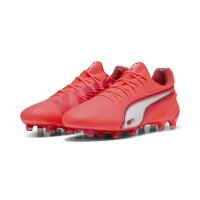 Puma King Ultimate FG/AG Fussballschuhe glowing red-puma white-red fire 44,5