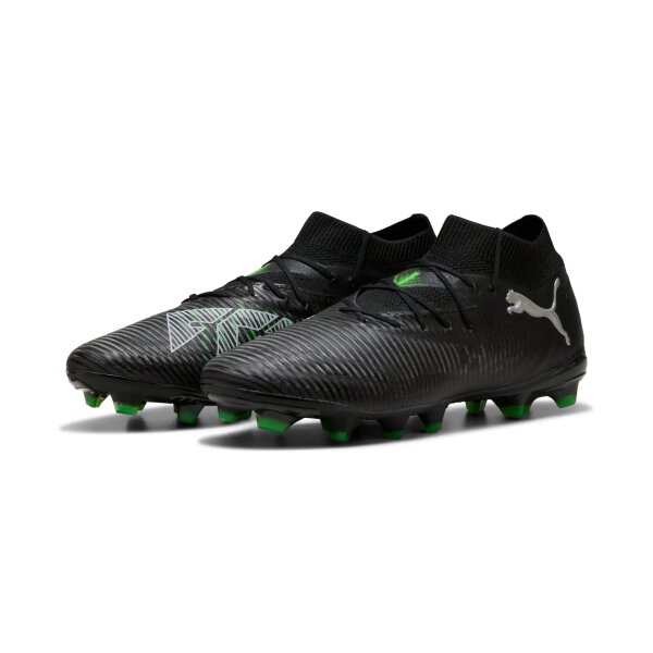 Puma Future 8 Pro FG/AG Fussballschuhe black-cool gray-fluo green 42