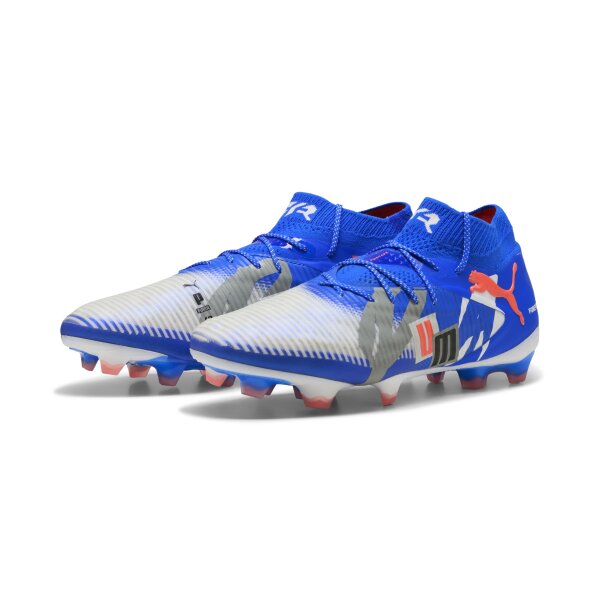 Puma Future 8 Ultimate Forever FG Fussballschuhe puma white-ulta blue-feather gray 44