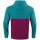 Jako Retroragender Hoodie petrol/berry S