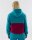 Jako Retroragender Hoodie petrol/berry XXL