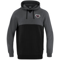Jako Retroragender Hoodie aschgrau/schwarz XL
