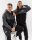 Jako Retroragender Hoodie aschgrau/schwarz XL