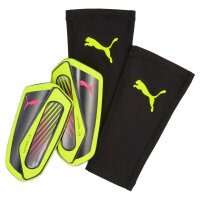 Puma Ultra Flex Sleeve Schienbeinschoner yellow alert-puma aged silver L