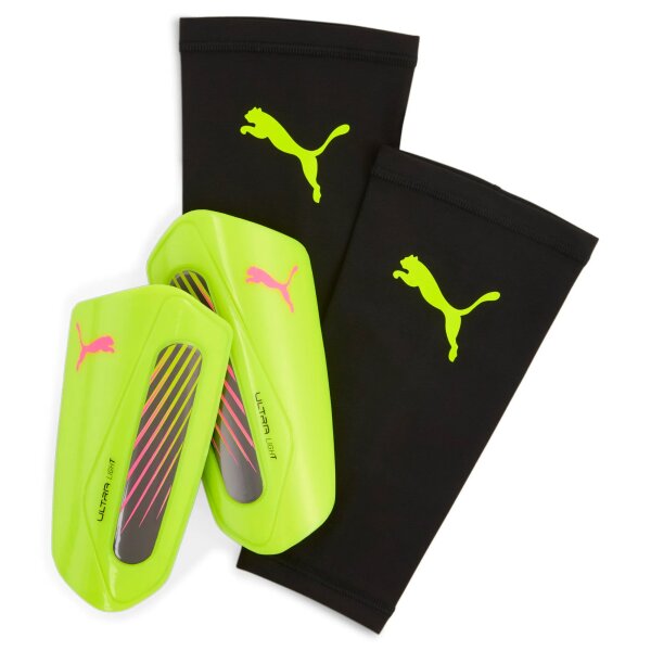 Puma Ultra Light Strap Schienbeinschoner yellow alert-puma aged silver XL