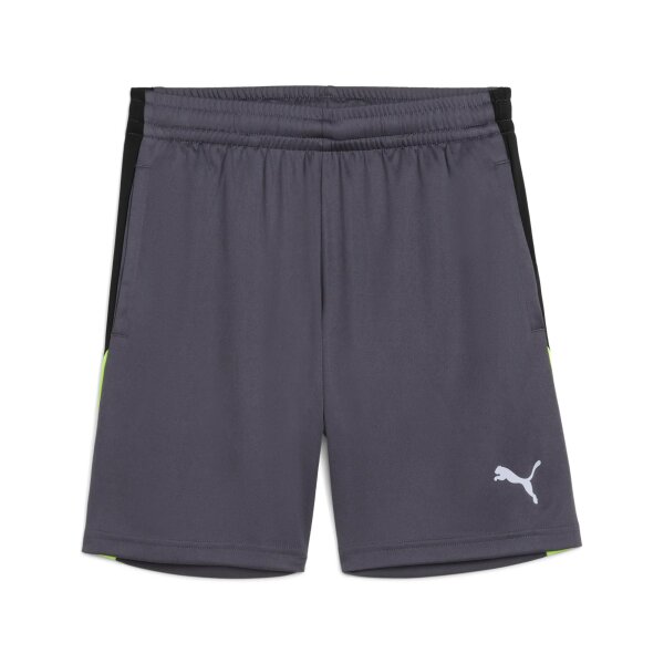 Puma IndividualLiga Training Shorts Kinder galactic gray-yellow alert 140