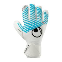 Uhlsport FM Cybertec Supersoft HN Torwarthandschuhe weiß/blau/schwarz 8,5
