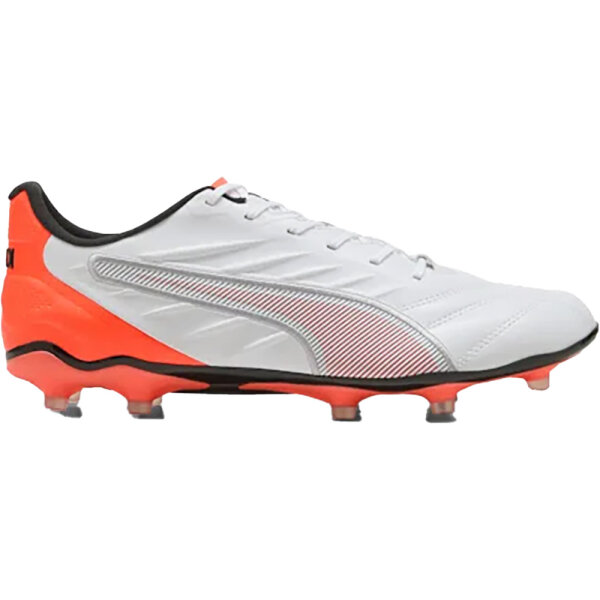 Puma King Pro FG/AG puma white-puma silver-glowing red 42